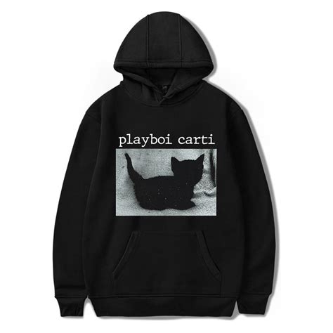 playboi carti black cat hoodie.